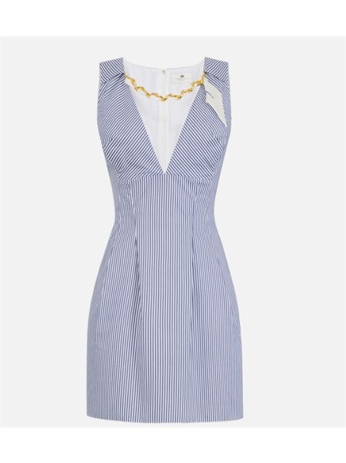 MINI DRESS WITH FOULARD ELISABETTA FRANCHI | AB95762E2019 oxford